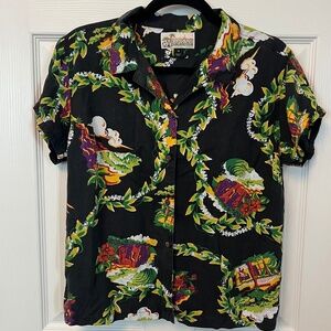 Vintage Patagonia Pataloha Hawaiian Shirt Aloha Shirt Women's Hale'iwa Size 10